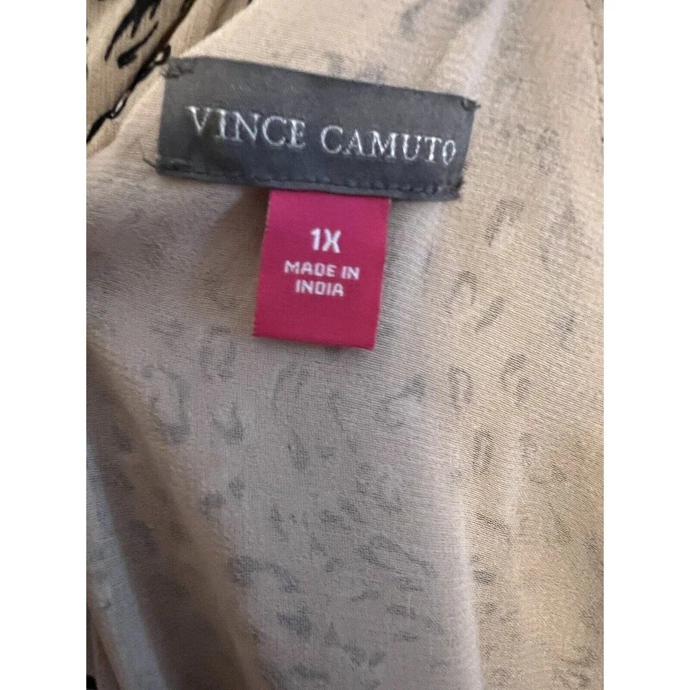 NWT Vince Camuto 1X Leopard Dress - Picture 5 of 9